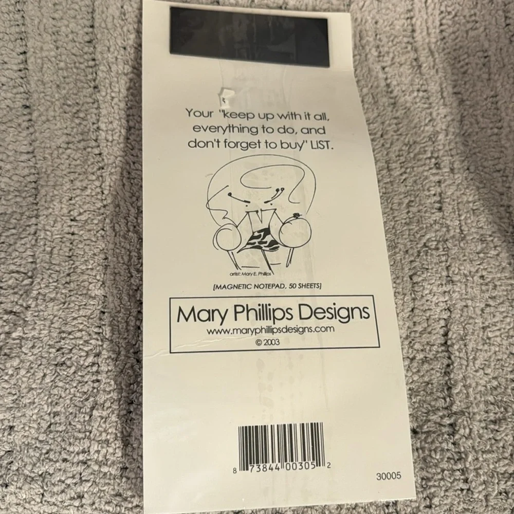 Mary Phillips Designs Notepad “Put on Your Big Girl…” Magnetic Notepad